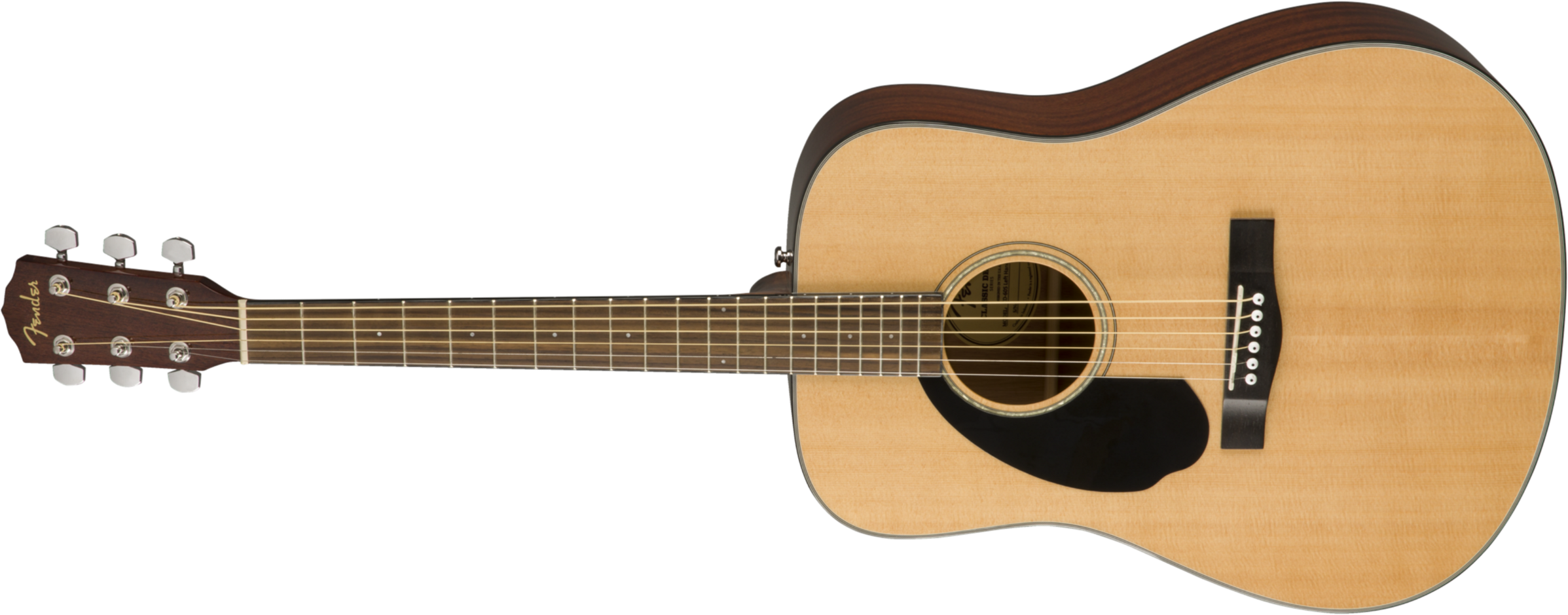 Fender Cd60s Lh Gaucher Dreadnought Wal - Naturel - Acoustic guitar & electro - Main picture