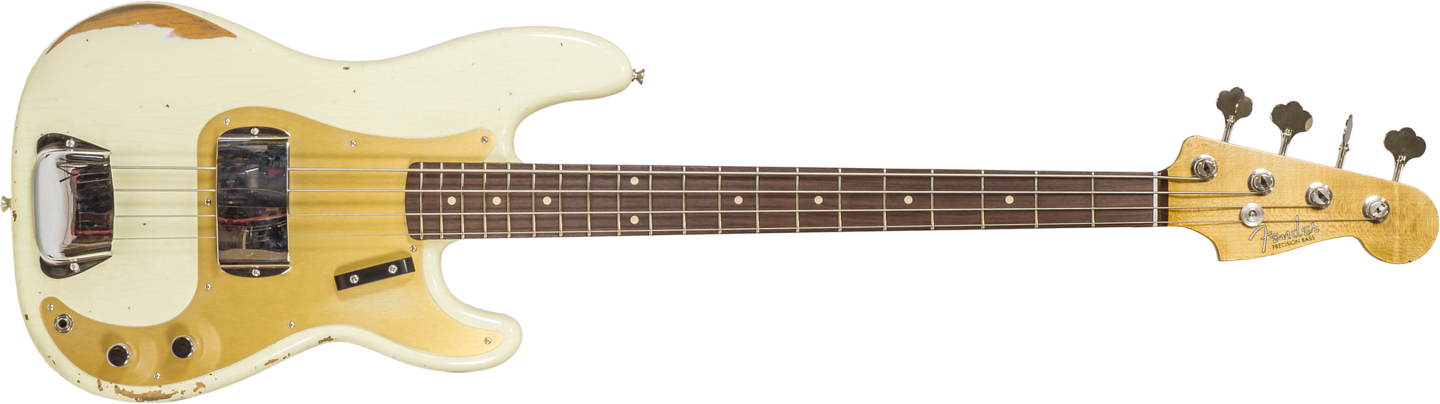Fender Custom Shop Precision Bass 1960 Rw #r130966 - Closet Classic Vintage White - Solid body electric bass - Main picture
