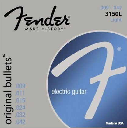 Fender Jeu De 6 Cordes Electric 3150l Original Bullets Pure Nickel 09-42 - Electric guitar strings - Main picture
