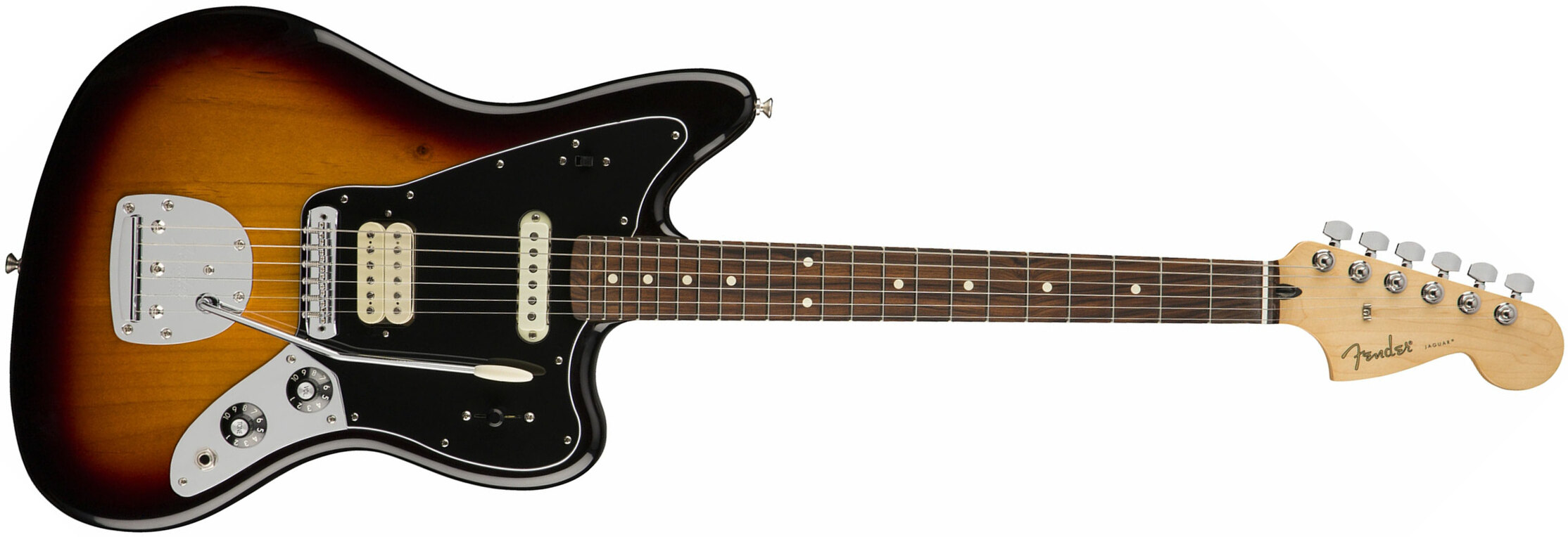 Fender Jaguar Player Mex Hs Pf - 3-color Sunburst - Retro rock electric guitar - Main picture