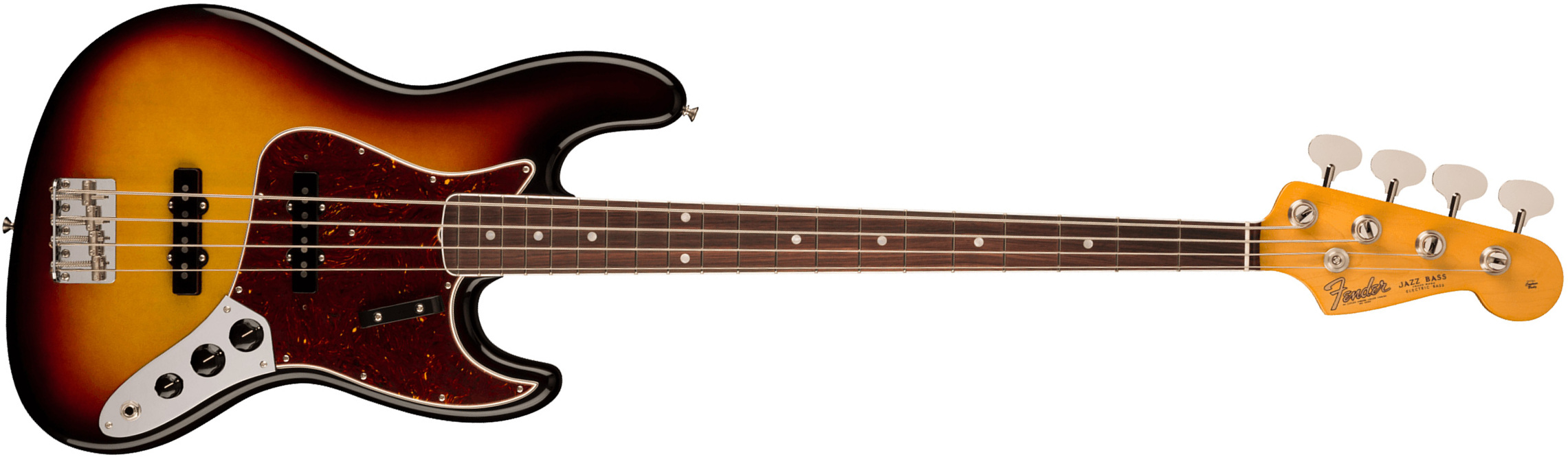 Fender Jazz Bass 1966 American Vintage Ii Usa Rw - 3-color Sunburst - Solid body electric bass - Main picture