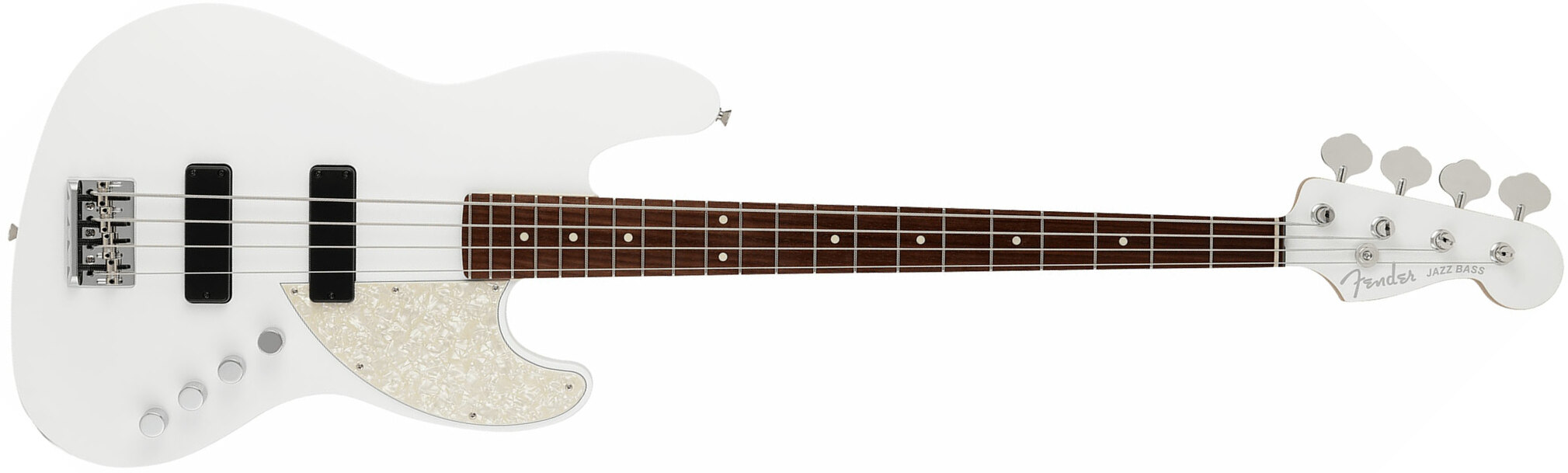 Fender Jazz Bass Elemental Mij Jap Active Rw - Nimbus White - Solid body electric bass - Main picture