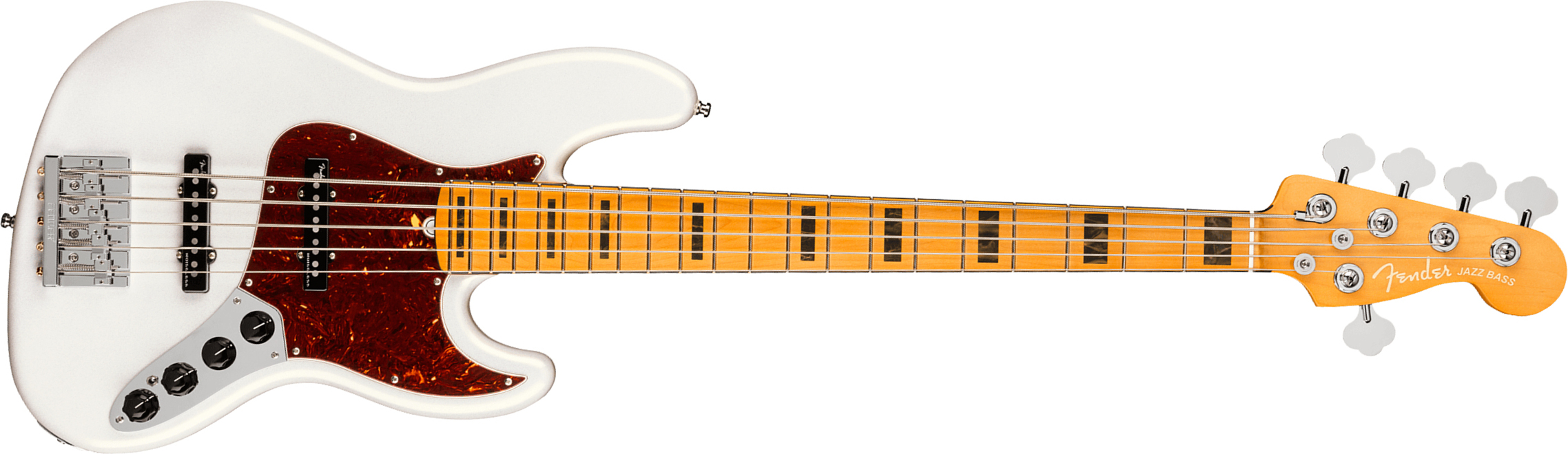 Fender Jazz Bass V American Ultra 2019 Usa 5-cordes Mn - Arctic Pearl - Solid body electric bass - Main picture
