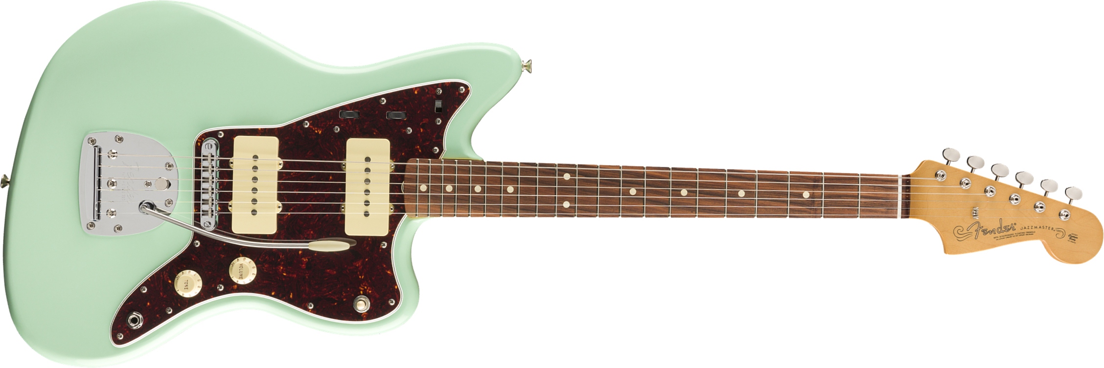 Fender Jazzmaster 60s Vintera Modified Mex Pf - Surf Green - Retro rock electric guitar - Main picture
