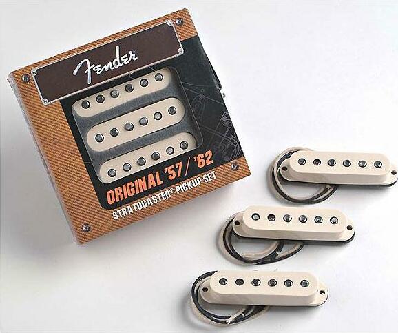 Fender Jeu Strat Vintage 57 62 Strat White 3 Pieces - - Electric guitar pickup - Main picture