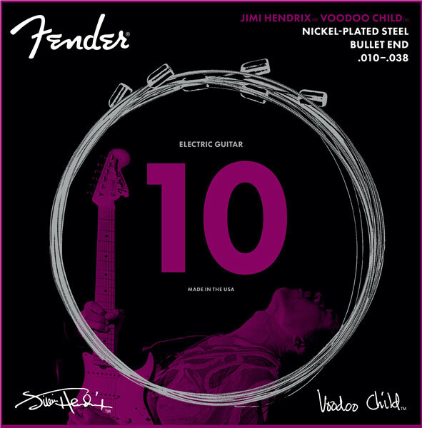 Fender Jimi Hendrix Voodoo Child Nps Bullet End Electric Guitar 10-38 - Electric guitar strings - Main picture