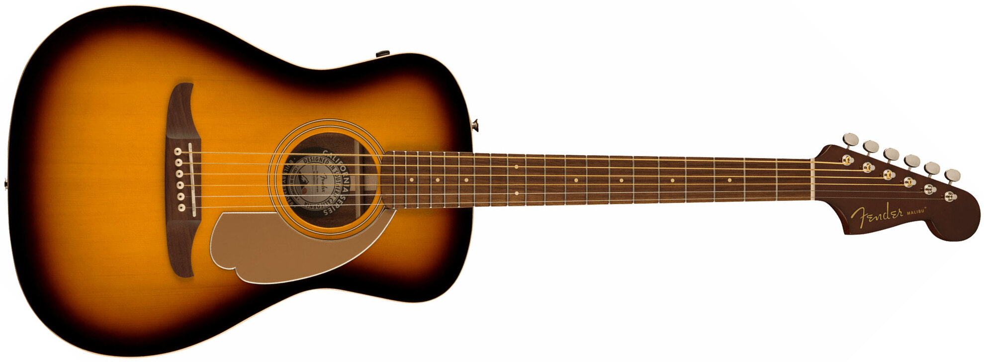 Fender Malibu Player 2023 Parlor Epicea Sapele Wal - Sunburst - Acoustic guitar & electro - Main picture