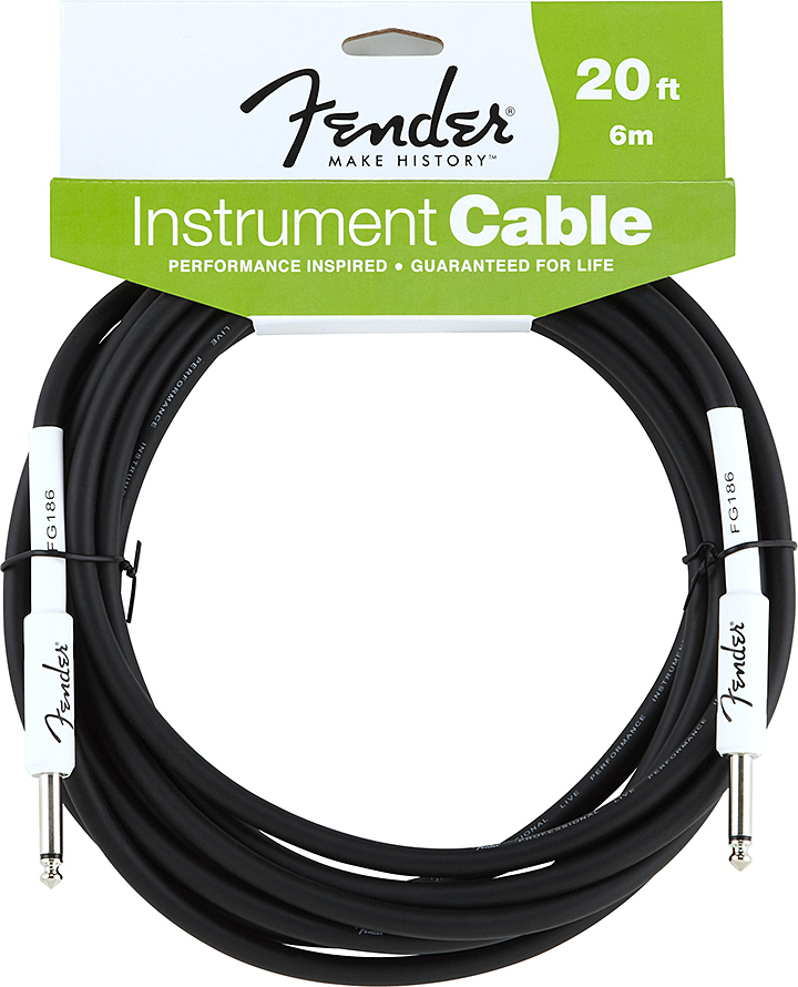 Fender Performance Instrument Cable Droit/droit 20ft 6m - Cable - Main picture