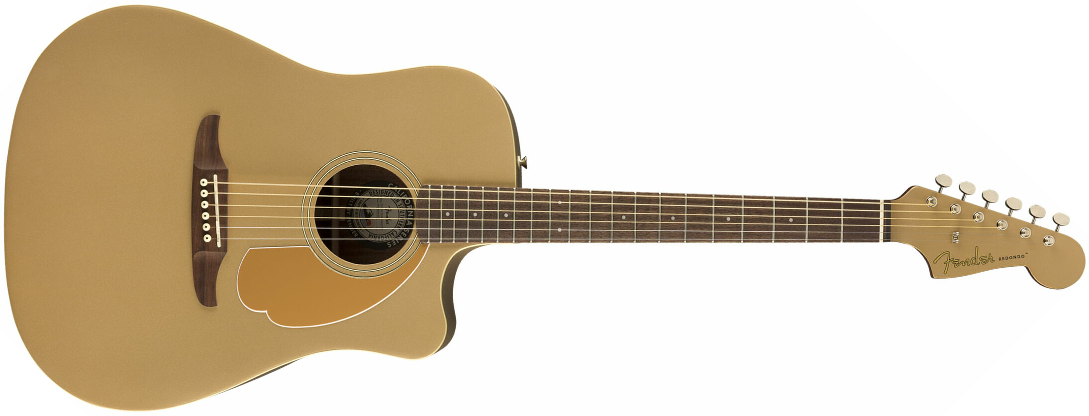 Fender Redondo Player California Dreadnought Cw Epicea Acajou Wal - Bronze Satin - Electro acoustic guitar - Main picture