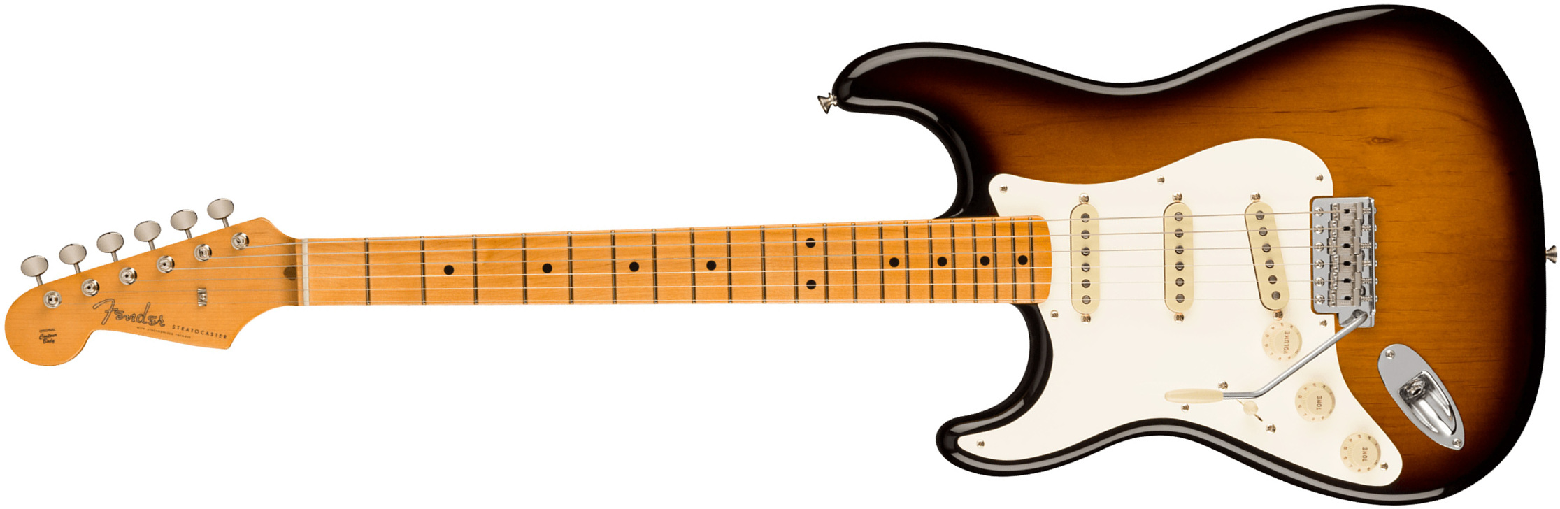 Fender Strat 1957 American Vintage Ii Lh Gaucher Usa 3s Trem Mn - 2-color Sunburst - Left-handed electric guitar - Main picture