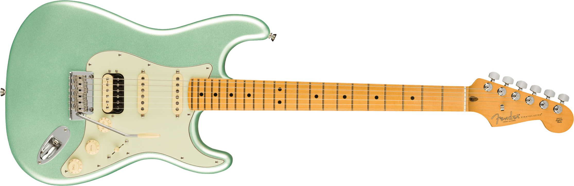 Fender Strat American Professional Ii Hss Usa Mn - Mystic Surf Green - Str shape electric guitar - Main picture
