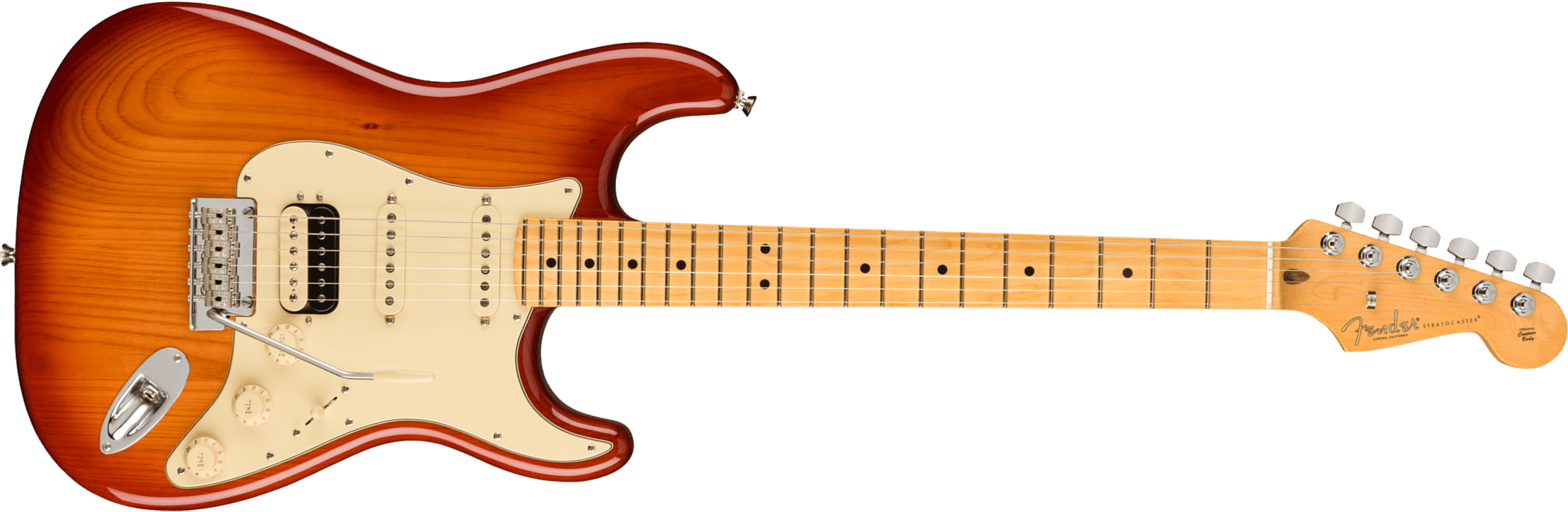 Fender Strat American Professional Ii Hss Usa Mn - Sienna Sunburst - Str shape electric guitar - Main picture