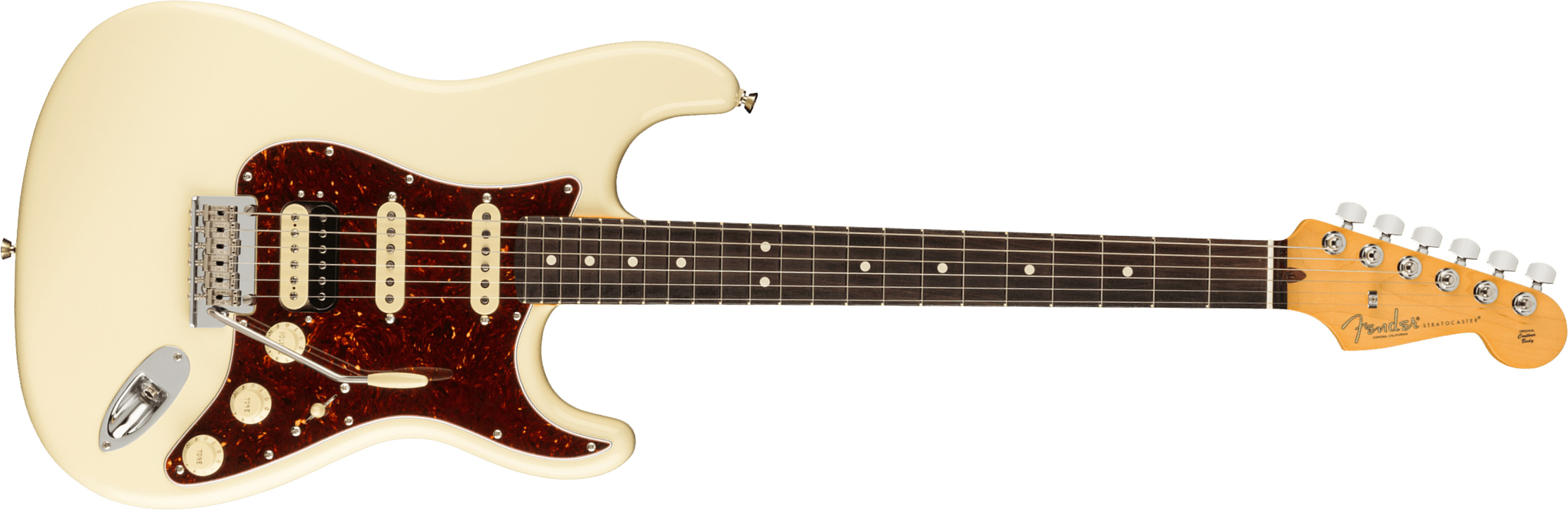 Fender Strat American Professional Ii Hss Usa Rw - Olympic White - Str shape electric guitar - Main picture