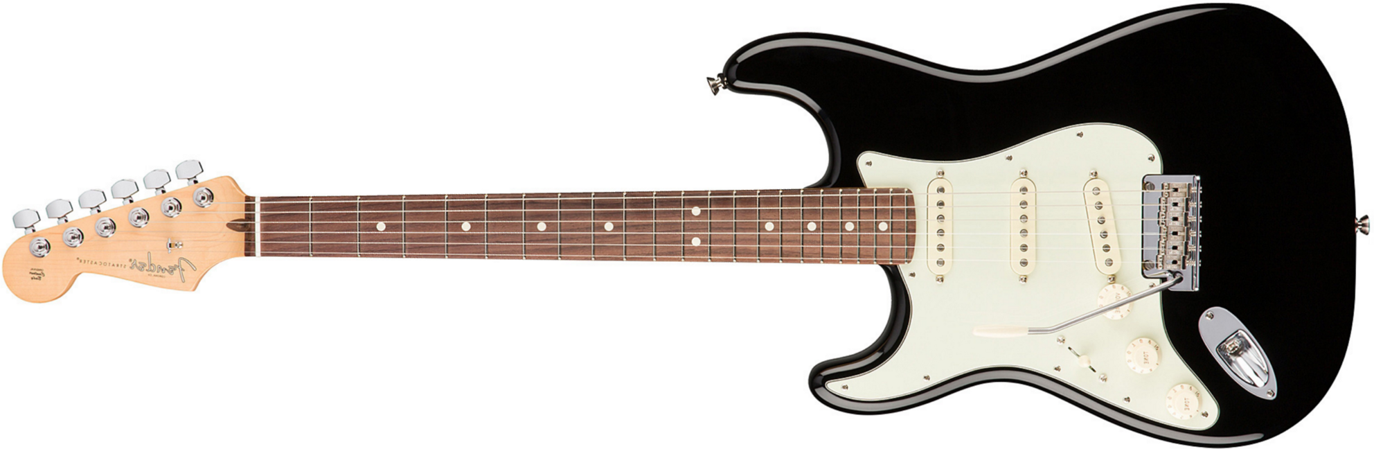Fender Strat American Professional Lh Usa Gaucher 3s Rw - Black - Left-handed electric guitar - Main picture
