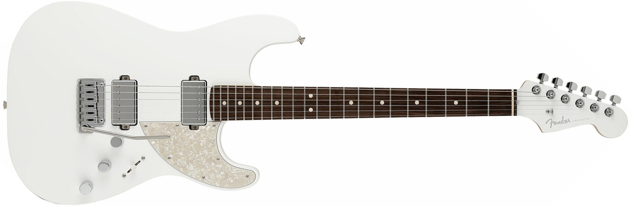 Fender Strat Elemental Mij Jap 2h Trem Rw - Nimbus White - Str shape electric guitar - Main picture