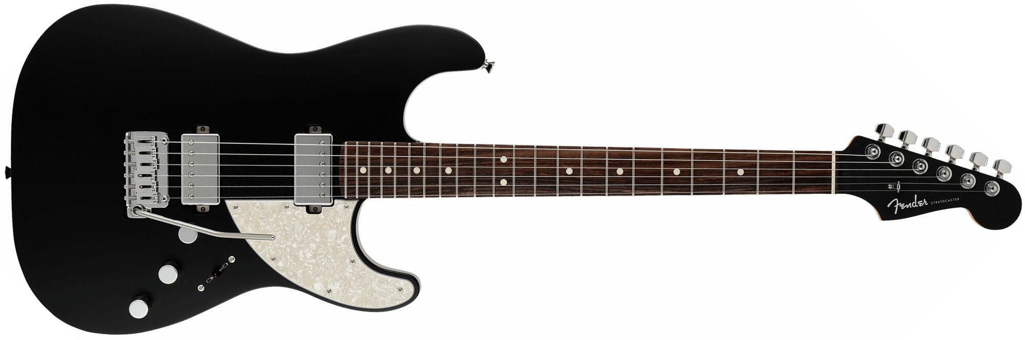 Fender Strat Elemental Mij Jap 2h Trem Rw - Stone Black - Str shape electric guitar - Main picture