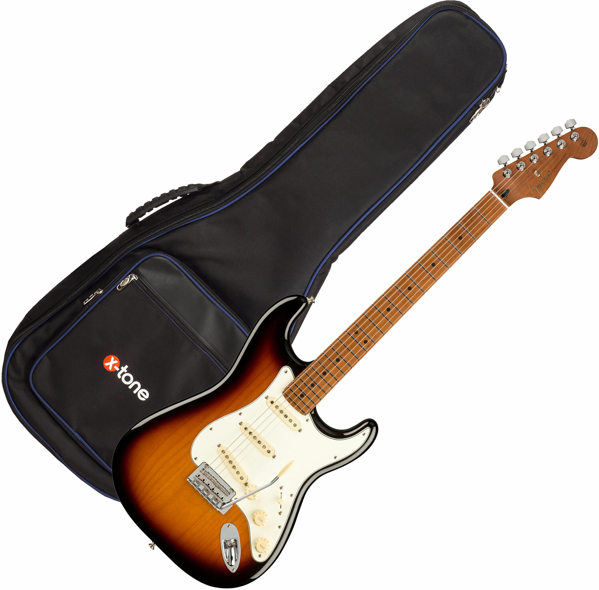 Fender Strat Player 1959 Texas Special Ltd Mex 3s Mn +housse X-tone 2015 Ele-bk - 2-color Sunburst - Electric guitar set - Main picture