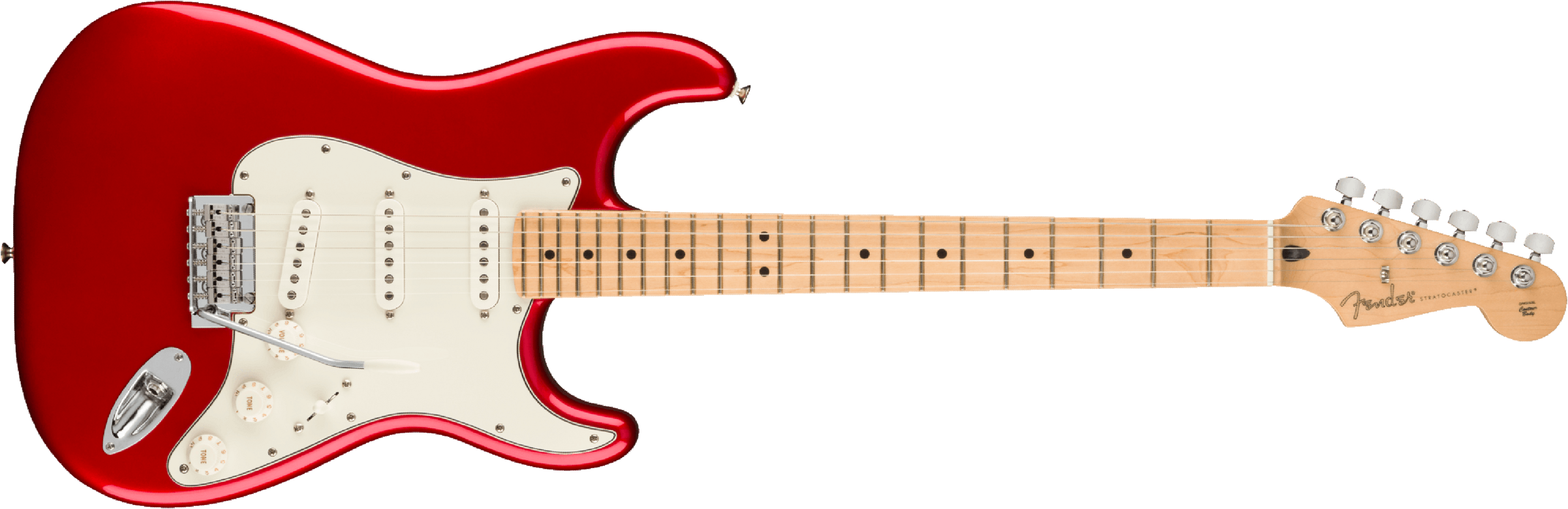 Fender Strat Player Mex 2023 3s Trem Mn - Candy Apple Red - Str shape electric guitar - Main picture