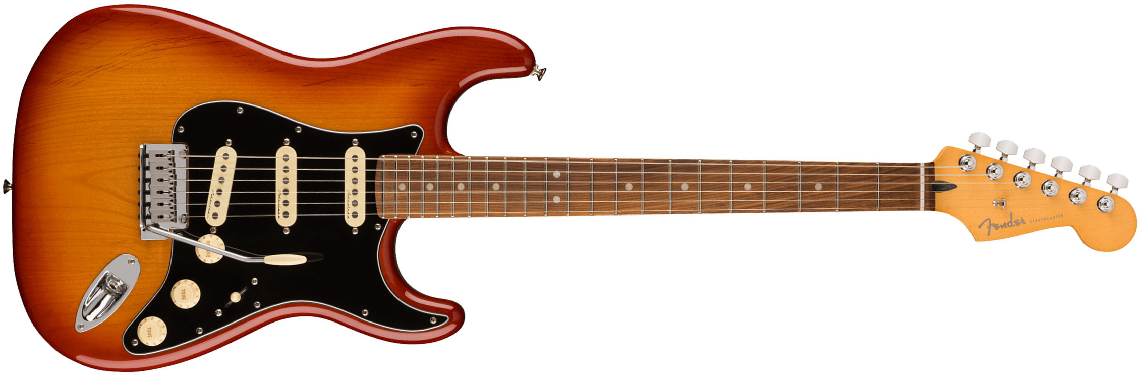Fender Strat Player Plus Mex 2023 3s Trem Pf - Sienna Sunburst - Str shape electric guitar - Main picture