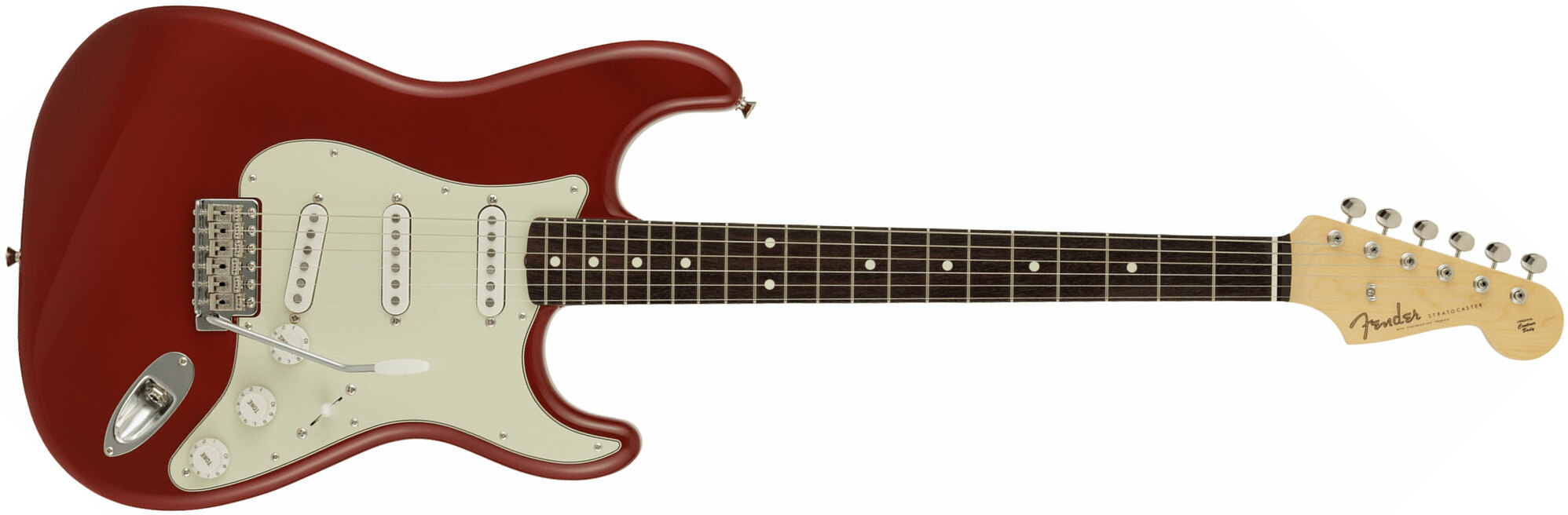 Fender Strat Traditional 60s Mij Jap 3s Trem Rw - Dakota Red Aged - Str shape electric guitar - Main picture