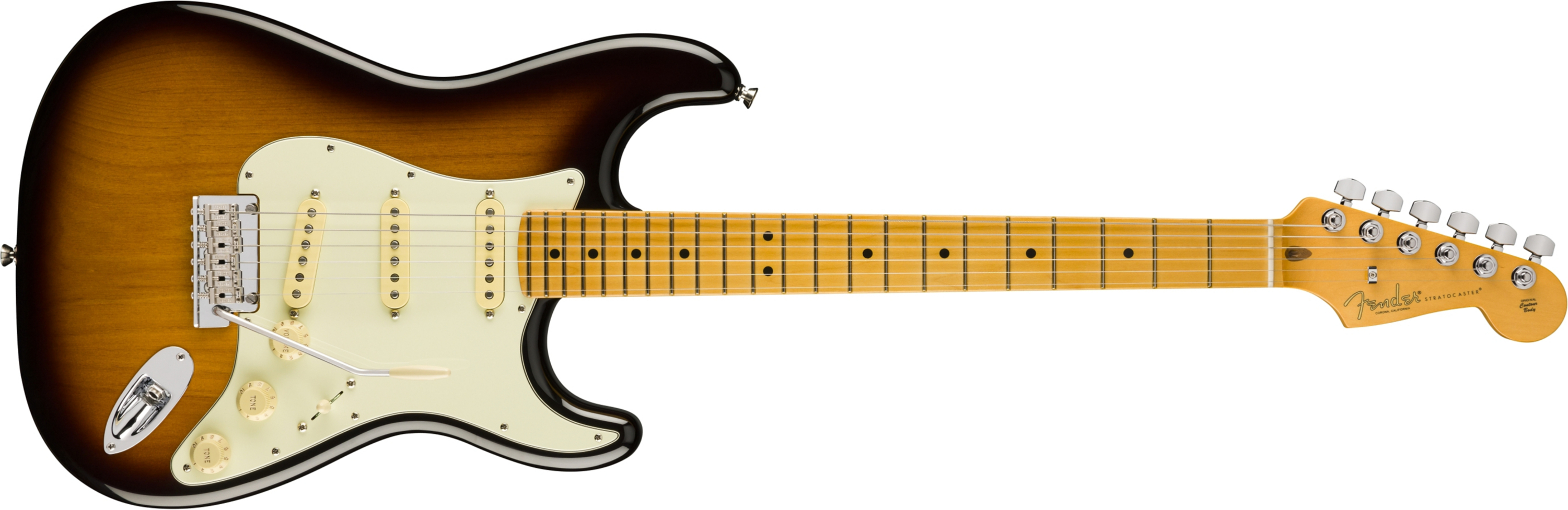Fender Stratocaster American Pro Ii 70th Anniversary 3s Trem Mn - 2-color Sunburst - Str shape electric guitar - Main picture