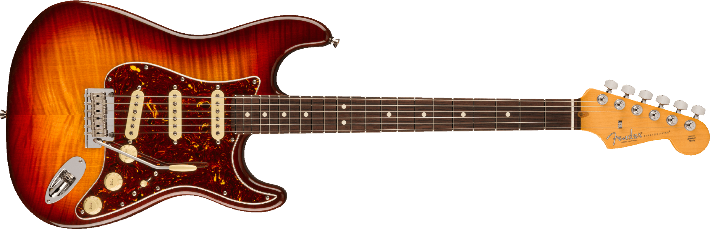 Fender Stratocaster American Pro Ii 70th Anniversary 3s Trem Mn - Comet Burst - Str shape electric guitar - Main picture