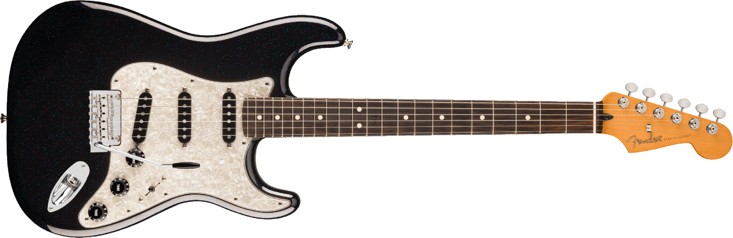Fender Stratocaster Player 70th Anniversary 3s Trem Rw - Nebula Noir - Str shape electric guitar - Main picture