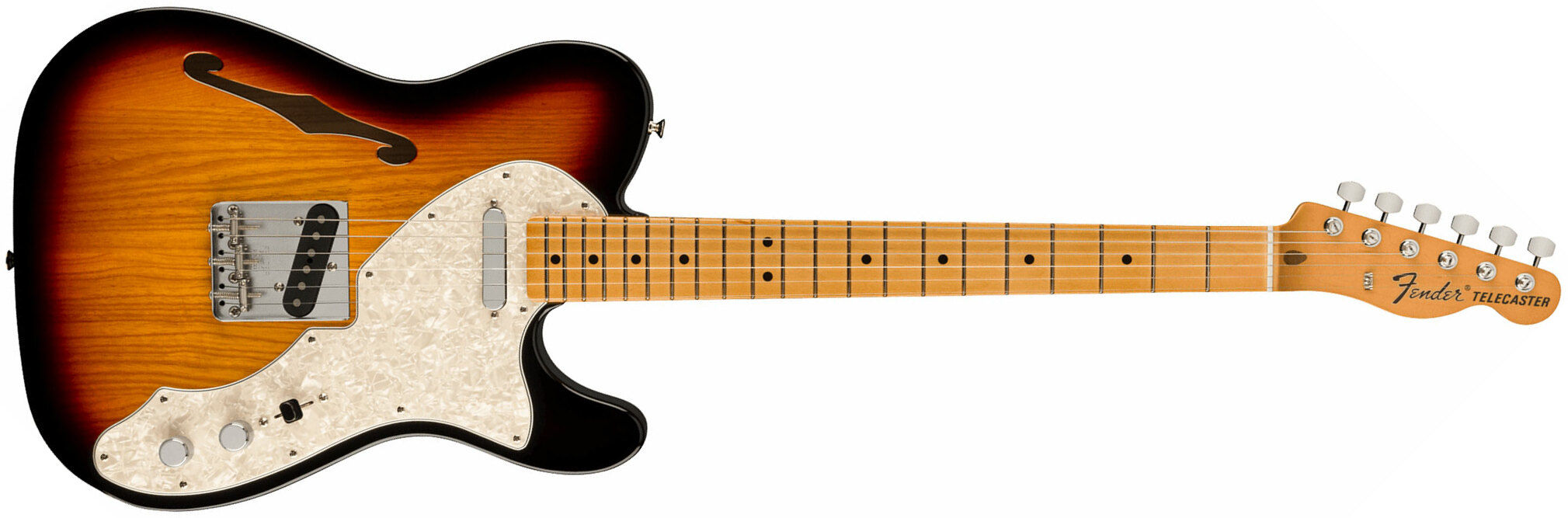 Fender Tele 60s Thinline Vintera 2 Mex 2s Ht Mn - 3-color Sunburst - Semi-hollow electric guitar - Main picture