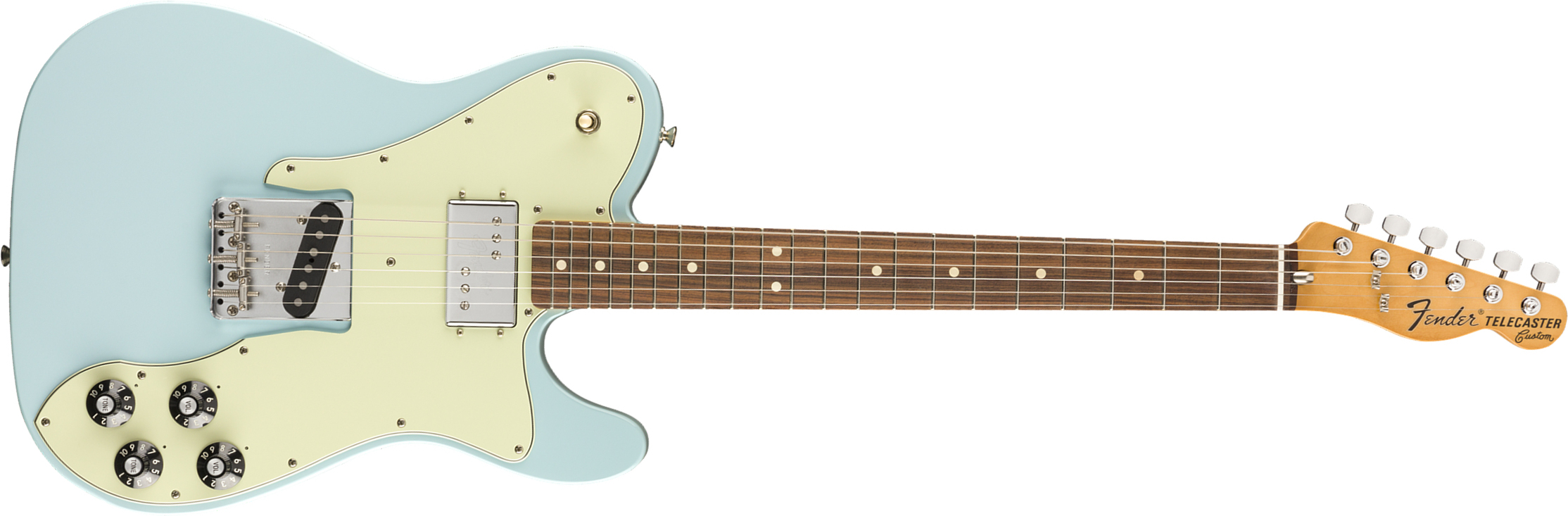 Fender Tele 70s Custom Vintera Vintage Mex Pf - Sonic Blue - Tel shape electric guitar - Main picture