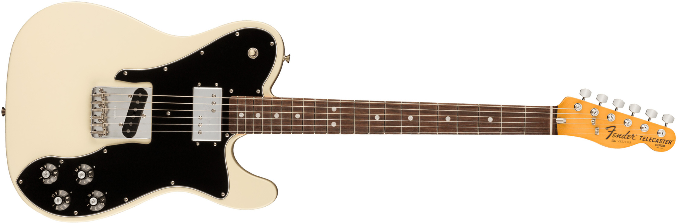 Fender Tele Custom 1977 American Vintage Ii Usa Sh Ht Rw - Olympic White - Tel shape electric guitar - Main picture