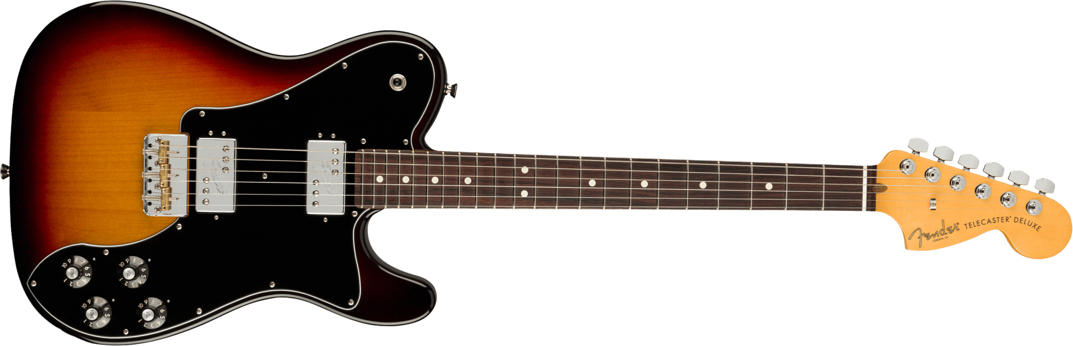 Fender Tele Deluxe American Professional Ii Usa Rw - 3-color Sunburst - Tel shape electric guitar - Main picture