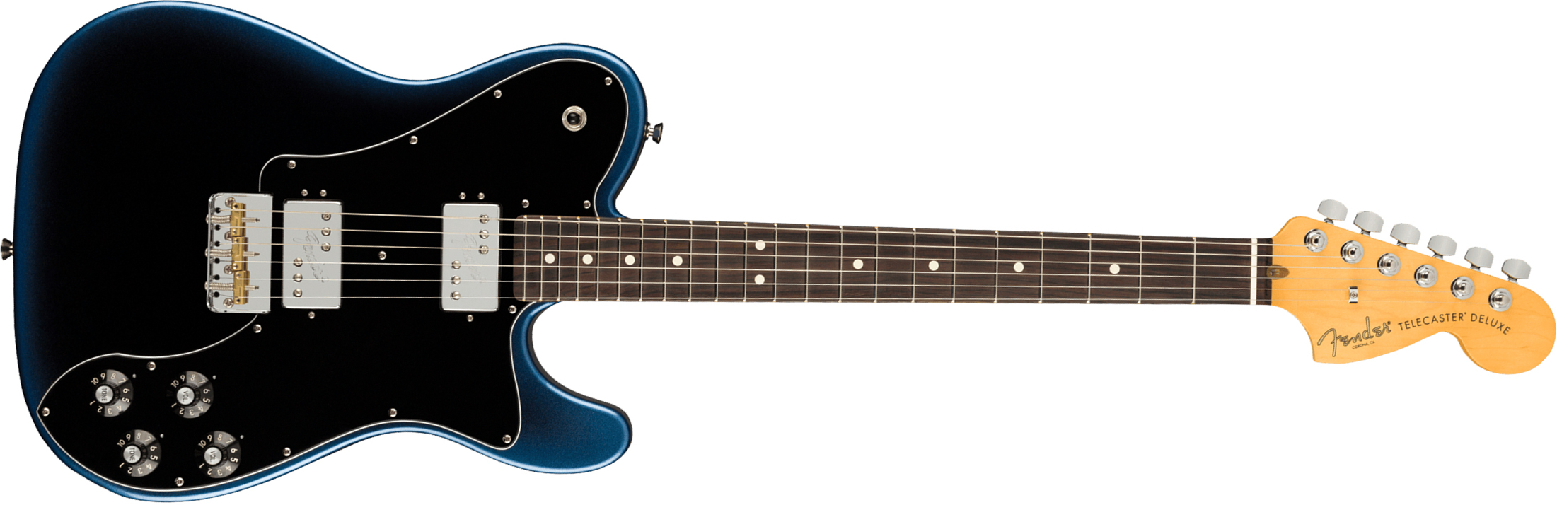 Fender Tele Deluxe American Professional Ii Usa Rw - Dark Night - Tel shape electric guitar - Main picture