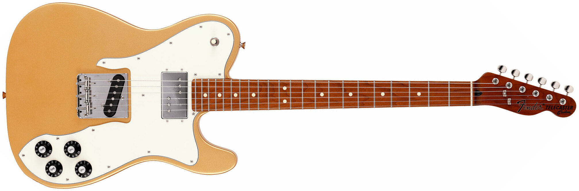 Fender Tele Hybrid Custom Jap Ltd Ht Hs Mn - Gold - Tel shape electric guitar - Main picture