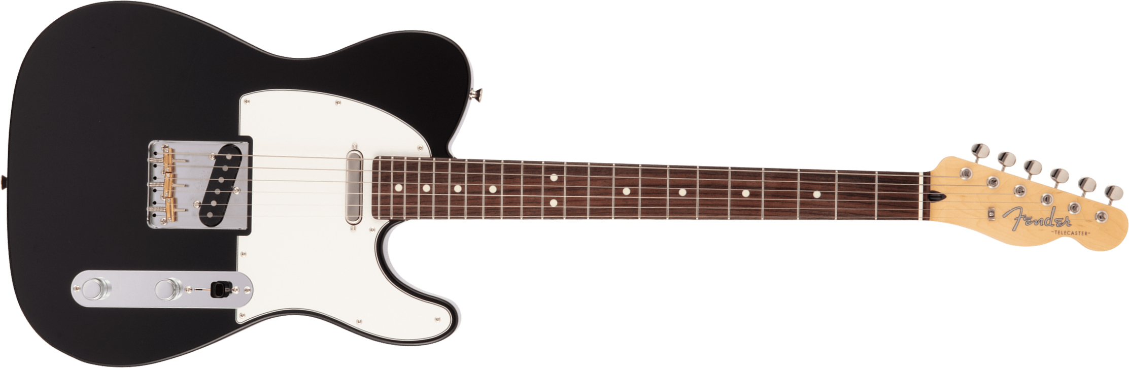 Fender Tele Hybrid Ii Jap 2s Ht Mn - Black - Tel shape electric guitar - Main picture