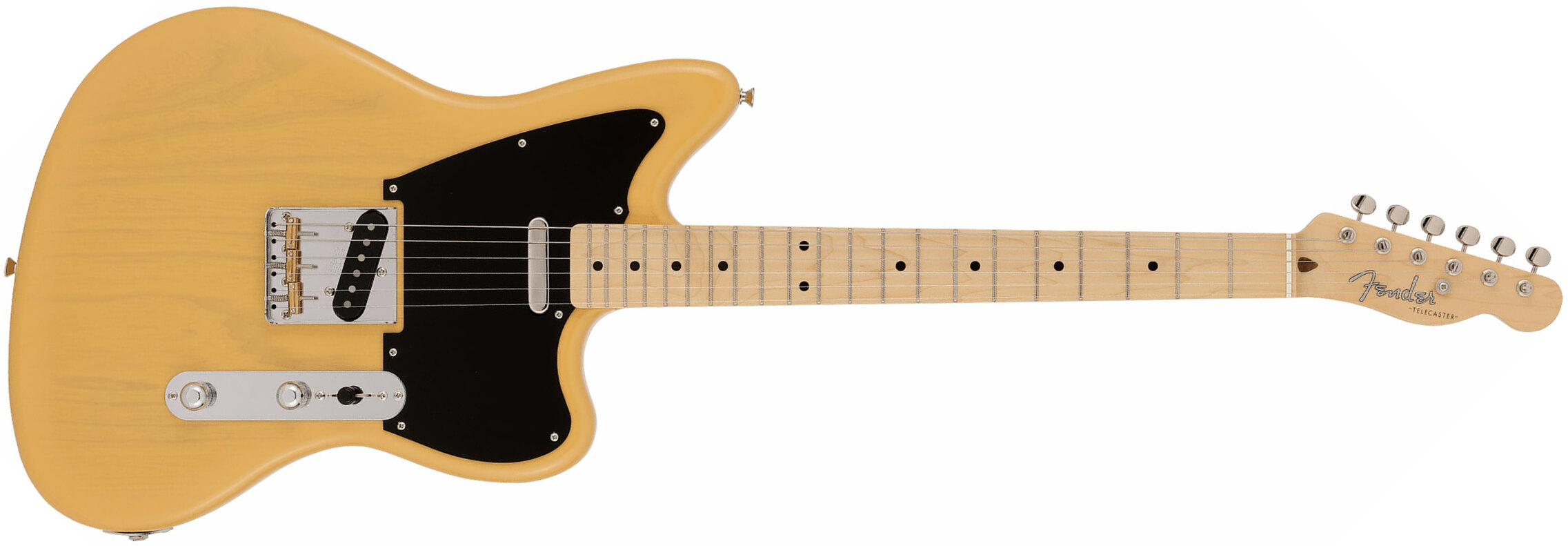 Fender Tele Offset Ltd Jap 2s Ht Mn - Butterscotch Blonde - Retro rock electric guitar - Main picture
