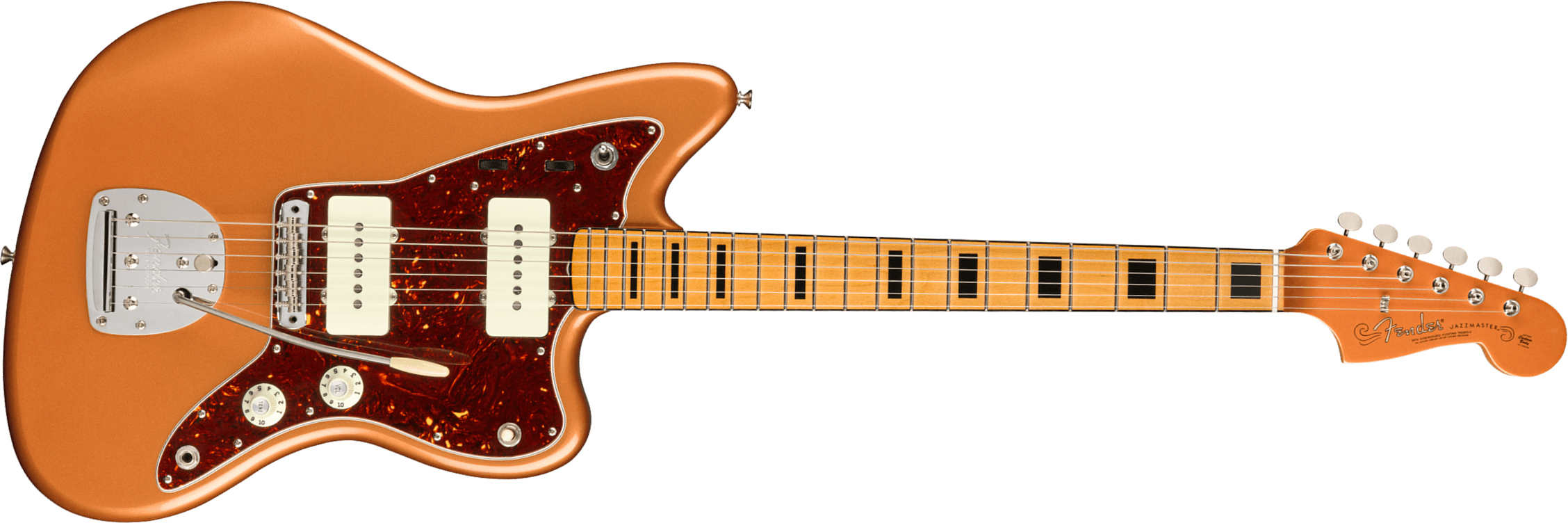 Fender Troy Van Leeuwen Jazzmaster Signature Mex Mn - Copper Age - Retro rock electric guitar - Main picture