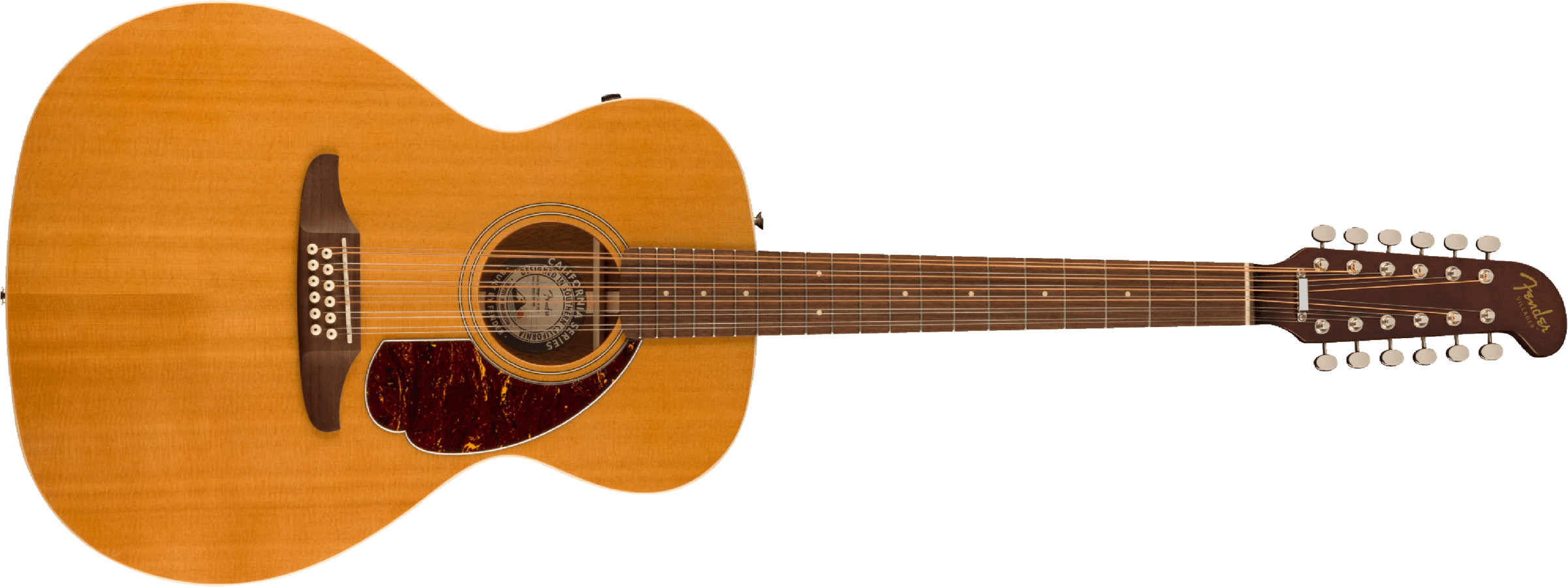 Fender Villager 12 De Epicea Sapelle Wal - Natural - Electro acoustic guitar - Main picture