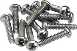 Screw Fender Pickup & Selector Switch Mounting Screws (12) - Chrome
