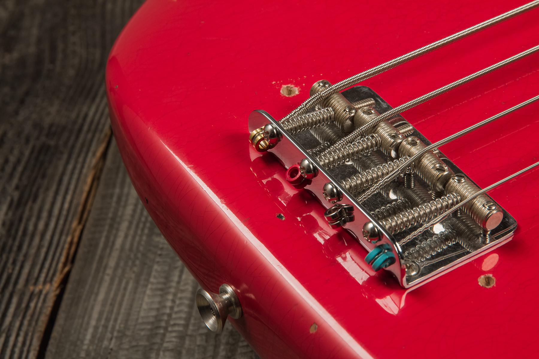Fender Custom Shop Precision Bass 1962 Rw #r126357 - Journeyman Relic Fiesta Red - Solid body electric bass - Variation 6