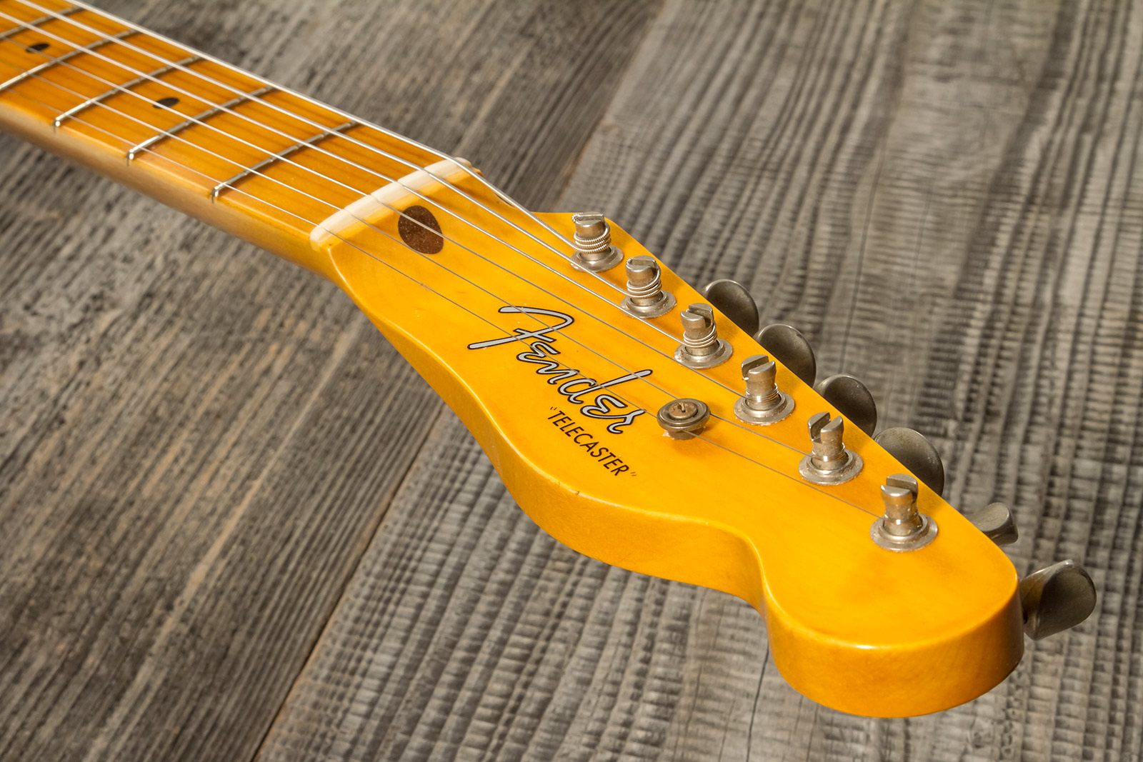 Fender Custom Shop Tele 1955 2s Ht Mn #cz570232 - Journeyman Relic Natural Blonde - Tel shape electric guitar - Variation 10