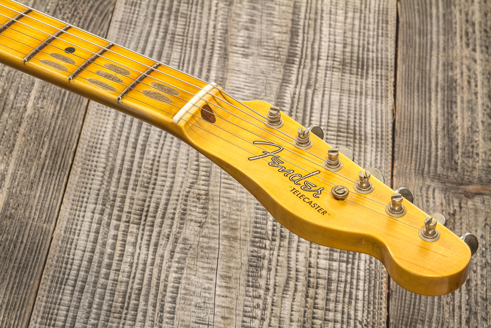 Fender Custom Shop Tele Thinline 50s Mn #cz574212 - Journeyman Relic Aged 2-color Sunburst - Tel shape electric guitar - Variation 8