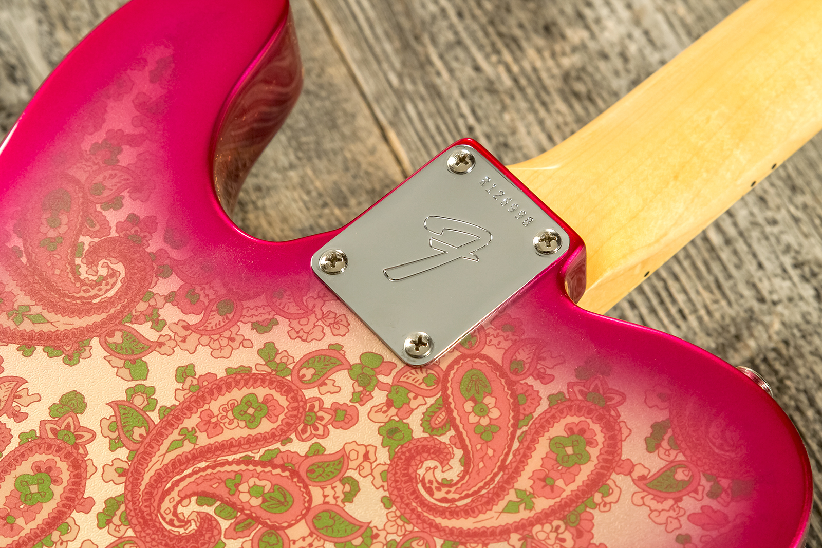 Fender Custom Shop Tele Vintage Custom 1968 2s Ht Mn #r126998 - Nos Pink Paisley - Tel shape electric guitar - Variation 6