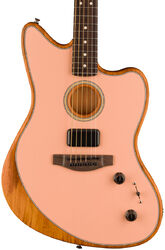 Folk guitar Fender Acoustasonic Player Jazzmaster (MEX, RW) - Shell pink