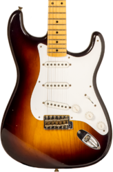 Str shape electric guitar Fender Custom Shop 70th Anniversary 1954 Stratocaster Ltd #XN4193 - Journeyman relic wide-fade 2-color sunburst