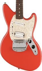 Retro rock electric guitar Fender Jag-Stang Kurt Cobain - Fiesta red