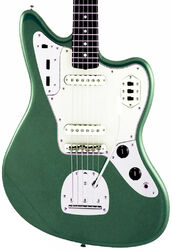 Retro rock electric guitar Fender Made in Japan Traditional II 60s Jaguar (RW) - Sherwood green metallic