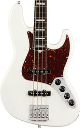 Solid body electric bass Fender American Ultra Jazz Bass (USA, RW) - Arctic pearl