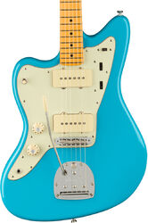 Left-handed electric guitar Fender American Professional II Jazzmaster Left Hand (USA, MN) - Miami blue