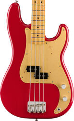 Solid body electric bass Fender Vintera 50's Precision Bass (MEX, MN) - Dakota red