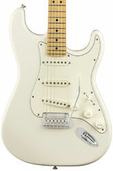Str shape electric guitar Fender Player Stratocaster (MEX, MN) - polar white
